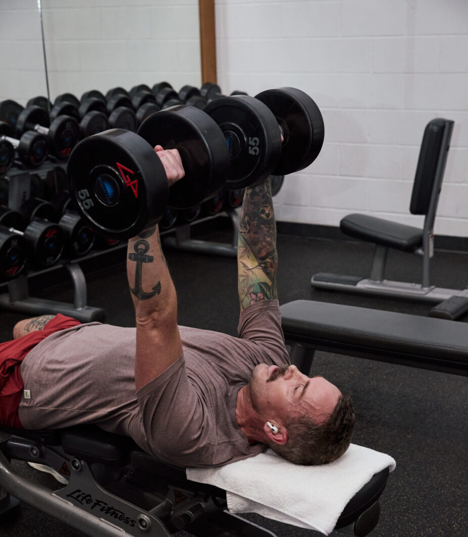 Spokane Club Hotel free weights gym