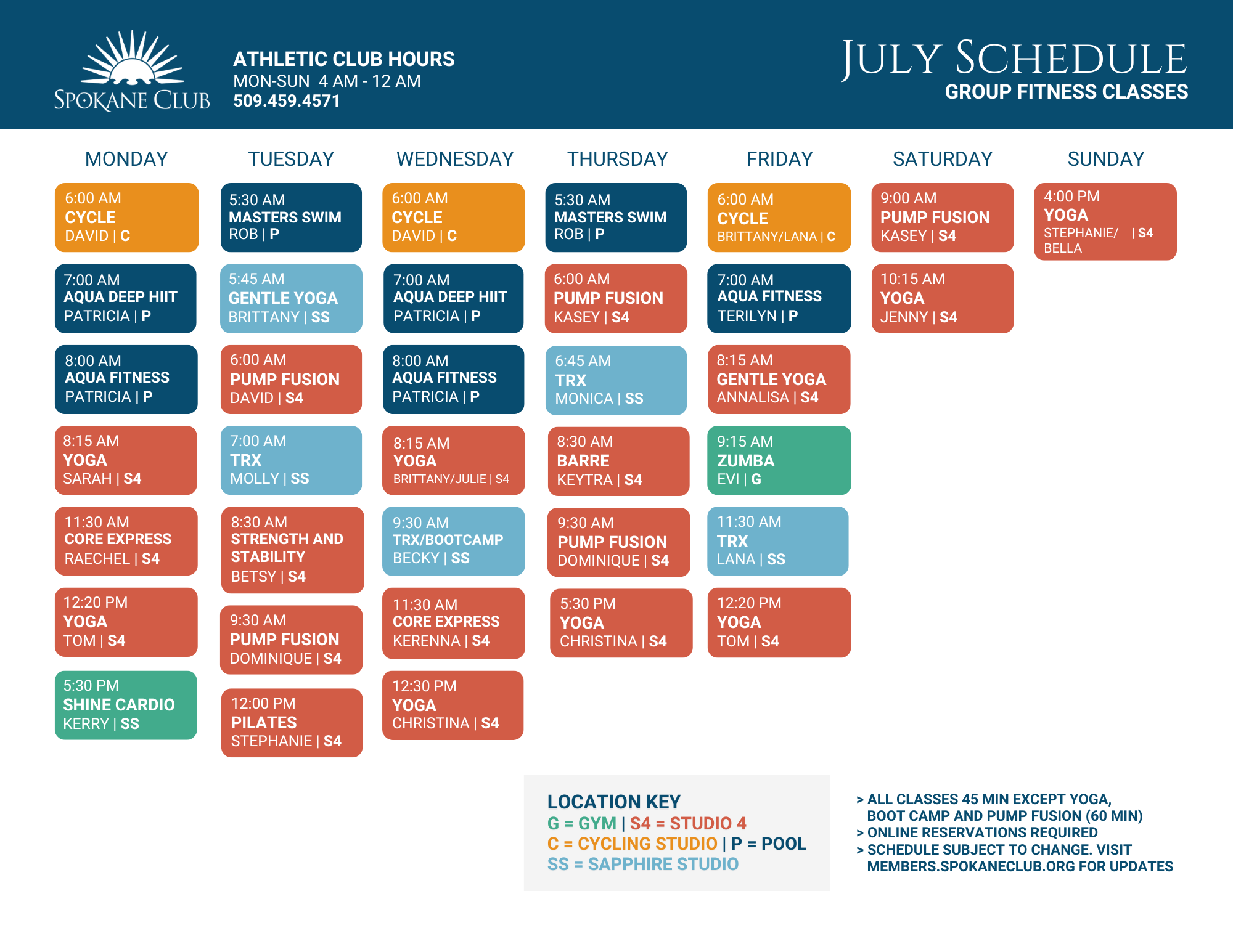 0726 Spokane Fitness Schedule