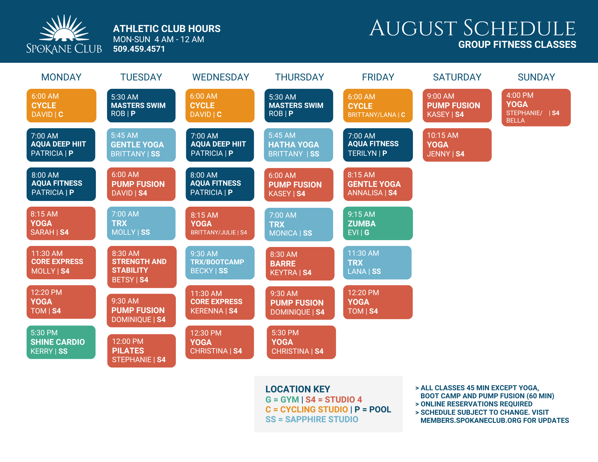 0826 Spokane Fitness Schedule